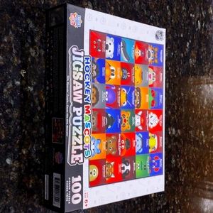 NWT NHL Hockey Mascots Jigsaw Puzzle 100 pieces.